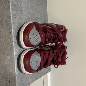 Boys Jordan 1 Midtop size 13. Maroon and Grey